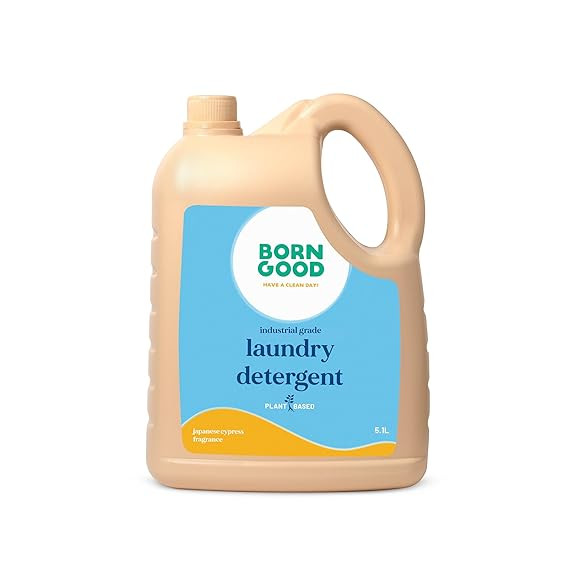 Born Good Plant Based Japanese Cypress Fragrance Laundry Detergent, Biodegradable, Non-Toxic And Eco-Friendly - 5.1 Ltr (Pack of 1)