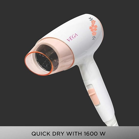 VEGA Insta Style 1600 Hair Dryer (VHDH-21), White
