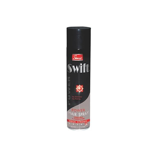 Simco Swift Mega Strong Hair Spray (250 ml) | Best Hair Spray for Men & Women | Provide Extra Hold to Your Hairstyle
