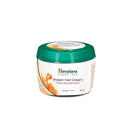 Himalaya Protein Hair Cream | Controls Hair Damage & Improves Hair Conditioning | Non Sticky Oil Replacement Hair Cream| With Chickpea & Amla | For Women & Men | 200ml