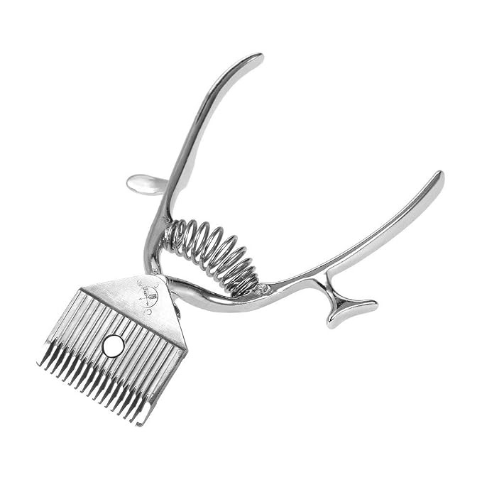 Old Vintage Non-Electric Hair Cutter with Manual Clipper Hand Push Low Noise