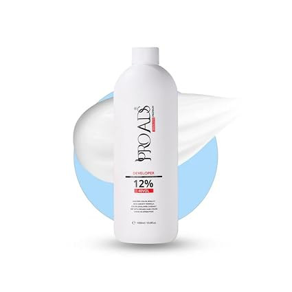 PROADS Hair Color Developer 40 Volume (12%) 1000ml | Professional Cream Developer with Biotin, Coconut, Lavender & Citric Balance | Smooth Consistency for Long-Lasting Hair Color
