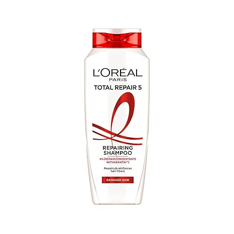 L'Oreal Paris Total Repair 5 Shampoo, For Repairing 5 Signs Of Damaged Hair, With Keratin Xs | 800Ml