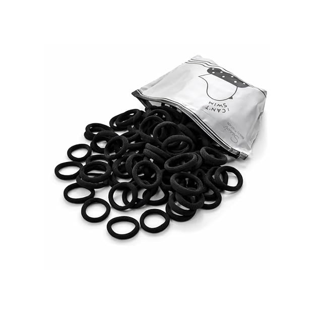 Saavi Ponytail Holder (Multicolor, Pack of 100) Cotton Mini Hair Elastic Rubber Bands for Pony | Tight, Non-slippery, Stretchable | Cotton Elastic Rubber Bands for Kids, Girls