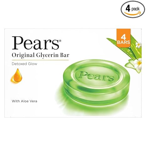 Pears Naturalé Aloe Vera Detoxifying Soap Bar|| 125 g (Pack of 4)