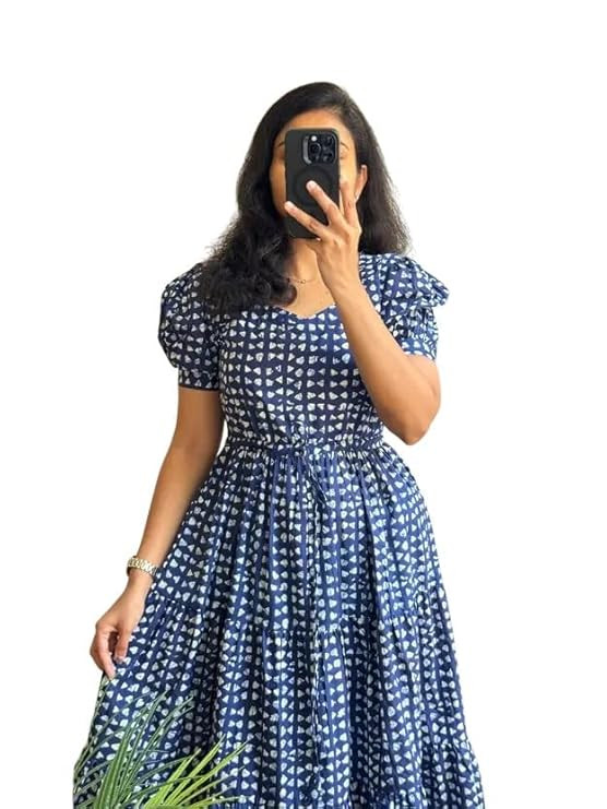 Women's Rayon Floral Printed Western Dress