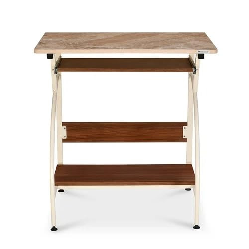 Nilkamal Alwin Computer Table/Laptop Desk/Office Table/Study Table - Walnut/Ivory