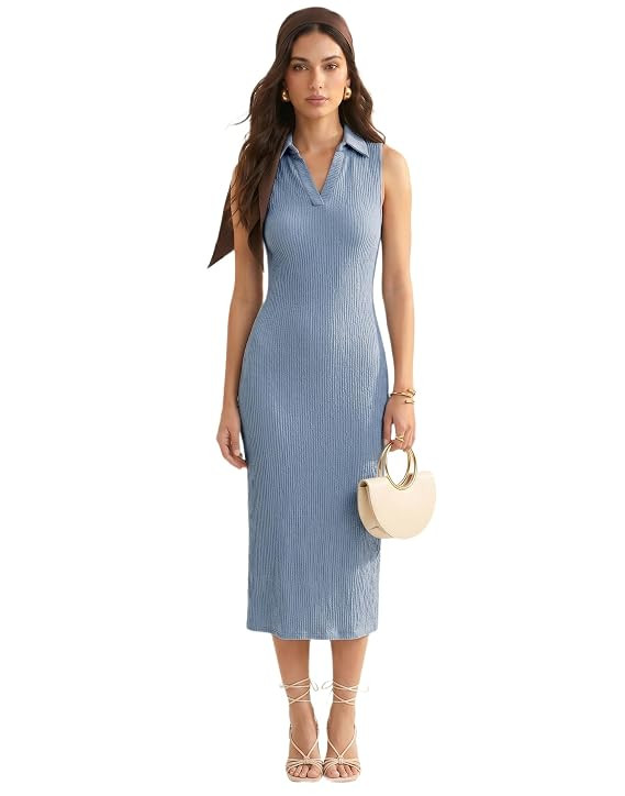 Women's Lycra Sleevless Bodycon Dress for Women, Dresses for Women Western
