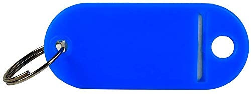 Flexible Colored Plastic Key Tag with 3/4" Split Ring