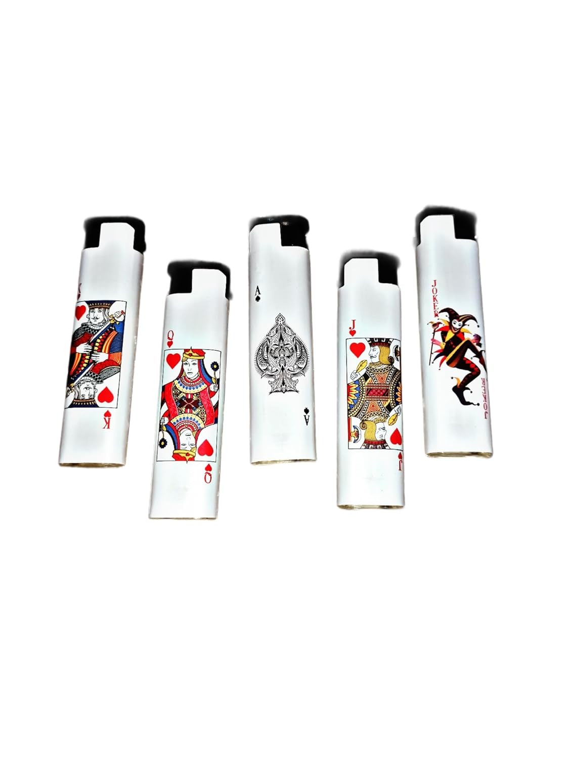 Cigarette Lighter/Plastic/Stylish/Fancy/Pocket Lighter/Lighters for Smoking - Pack of 5