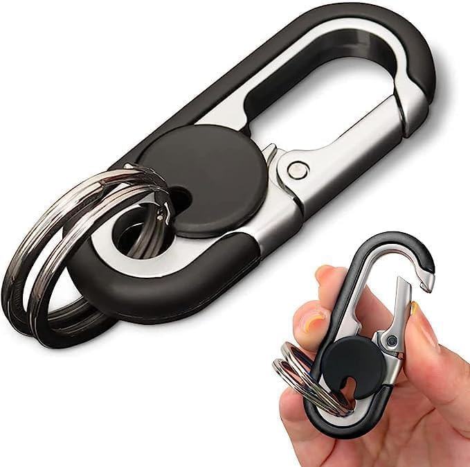 Multifunctional Car Keychain for Men & Women – Metal Key Ring, Durable, Stylish & Versatile Key Holder for Car, Bike, Bags & Gifts – Sleek Modern & Classic Design.