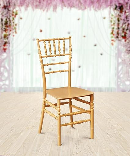 Prima Plastic Mandapam 1 | Indoor Outdoor Chair | Armless Chair | 100% Virgin Plastic for Dining Room, Events, Gathering, Weddings, Garden