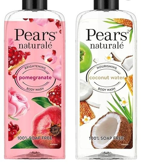 Pears Naturale Nourishing Coconut Water Bodywash, 250 Ml & Naturale Brightening Pomegranate Bodywash, 250 Ml