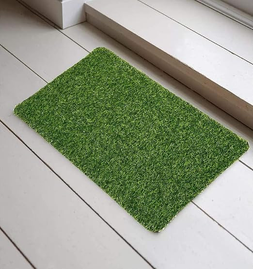 Artificial Grass Mat for Balcony Green Lawn Floor Carpet Living Room and Garden Decorations Waterproof Mats for Terrace Washable Anti Skid (2X1.5 Feet, 20)