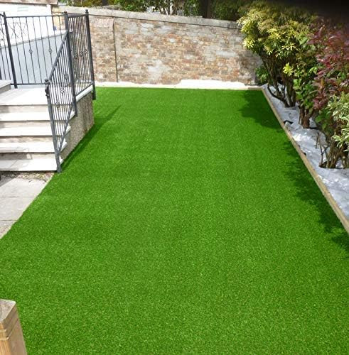 Artificial Grass - High Density Grass (Green 3-Tone)- Use As Balcony Garden, Carpet, Door Mat, 1 Piece(25 MM, 2.5X7 FEET)