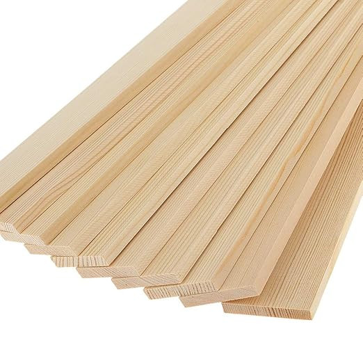Natural Pine Wood Rectangle Board Panel for Arts Craft -60 cm (10)