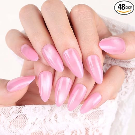 24 PCSPress On Nails, Artificial Nails For Women, Quick Beauty Solution For Parties And Weddings, Nail Extensions Kit With Application Tools(Style 2)