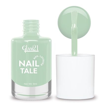 Glam21 Nail Tale Nail Polish | Glossy Gel Finish | Rich Pigmentation | Chip Free | Quick Drying Formula | Long Lasting Nail Polish for Women | 9ml | Shade-33