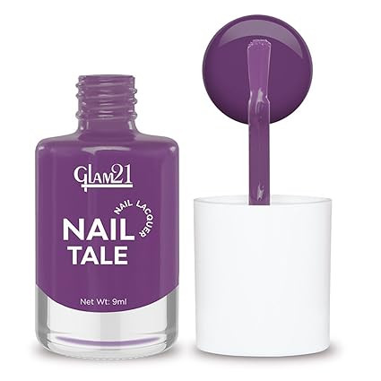 Glam21 Nail Tale Nail Polish | Glossy Gel Finish | Rich Pigmentation | Chip Free | Quick Drying Formula | Long Lasting Nail Polish for Women | 9ml | Shade-35