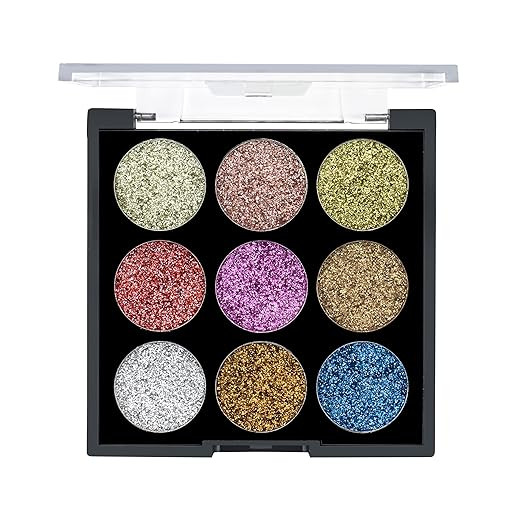 MARS Bling It On Glitter Eyeshadow Palette, Glossy Finish - 02 Multicolor