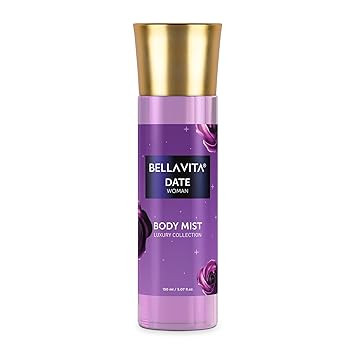 Bella Vita Luxury Date Women Body Spray Mist Perfume for Refreshing Floral & Vanilla Long Lasting Fragrance with Pink Pepper and Red Fruits, 150 ml