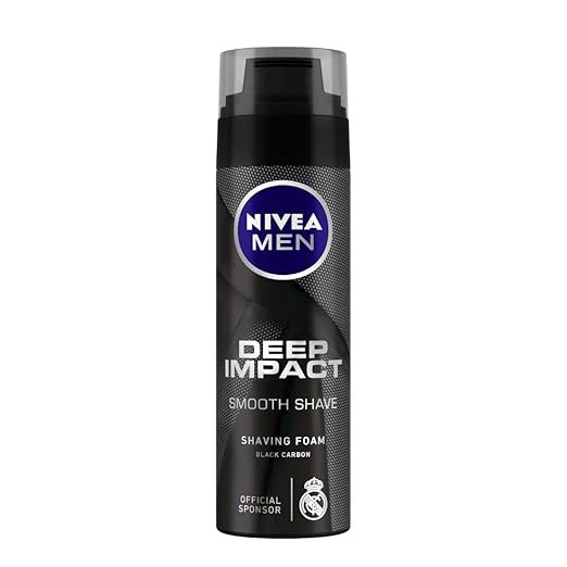 NIVEA MEN Shaving, Deep Impact Smooth Shaving Foam, 200ml
