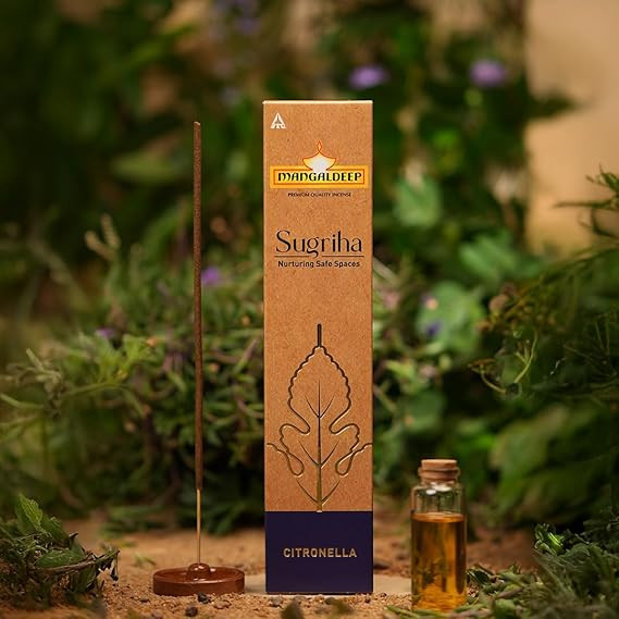 Mangaldeep Sugriha Mosquito Repellant Incense - Citronella (40 Sticks)