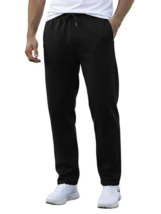 Men's Cotton Track Pants, Oversized Loose Fit Lower Regular wear and Gym wear with Zipper Pockets, Comfortable and Casual Lower for Men