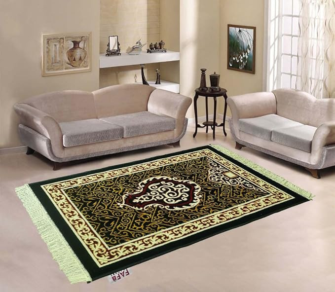 Modern Premium Janamaz Prayer Mat Musalla Soft Velvet Mat for Salah Musallah and Namaz
