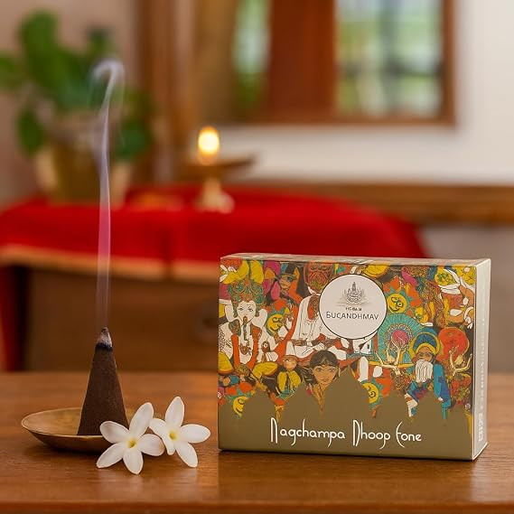Generic Dhoop Cone for Pooja – 25 Units | Divine Natural Fragrance for Daily Worship, Meditation & Relaxation | Cone Dhoop for Home & Temple Use