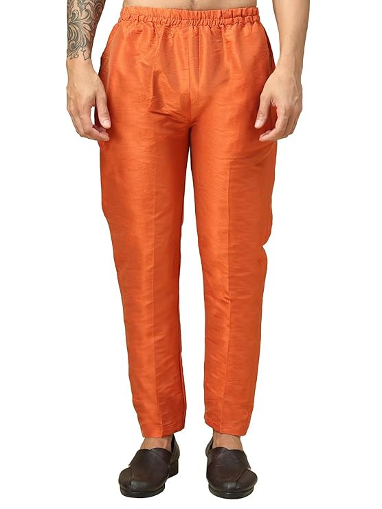 Men's Silk Blend Pant Style Pyjama || Silk Blend Straight Pant Style Pyjama || Ethnic Wear for Festivals, Weddings