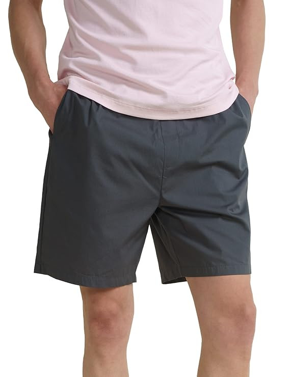 Cotton Lounge Elasticated Waistband, Bermuda Pants, Relaxed Fit, Home Shorts for Men