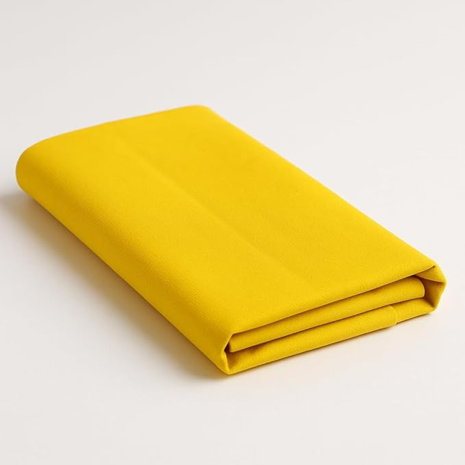 1 Mtr Pooja Vastra/Aasan Cloth for Mandir Pure Cotton Puja Kapda for Home Temple Pooja vastram for god Handwoven from Fine Fabric (Yellow)