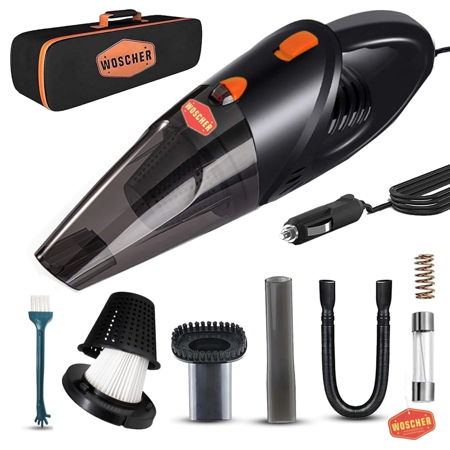 Eureka Forbes Cyclo Vac -24 kPa High Suction Vacuum Cleaner|Cyclonic Technology |Bagless |Compact, Lightweight & Easy to Use |6 Multipurpose Accessories |HEPA Filter |Vario Power |Auto Cord Winding