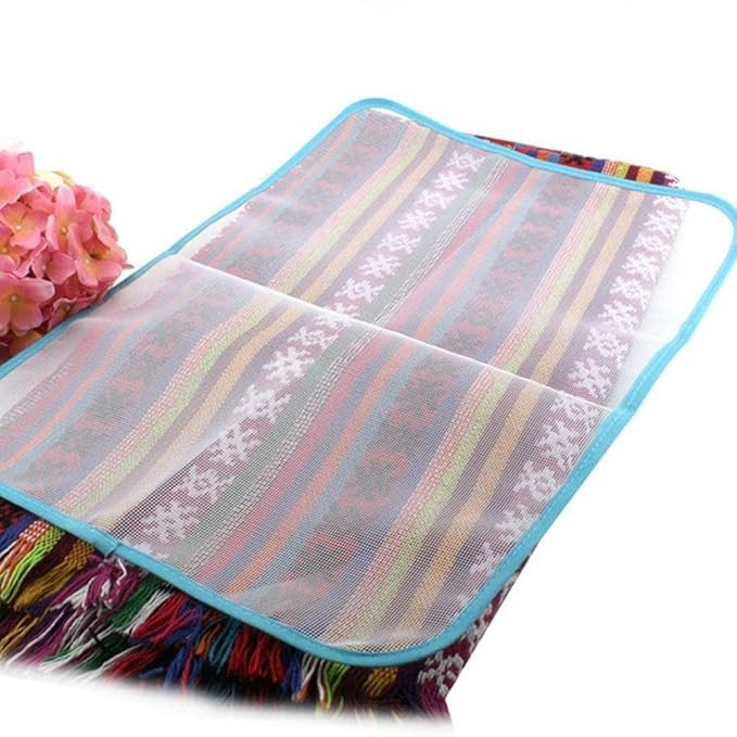Heat Resistant Ironing Cloth Protective Insulation Pad Home Ironing Mat Mesh Net Ironing Cloth Guard Protects Clothing Iron Delicate Garments Clothes Random Color (1)