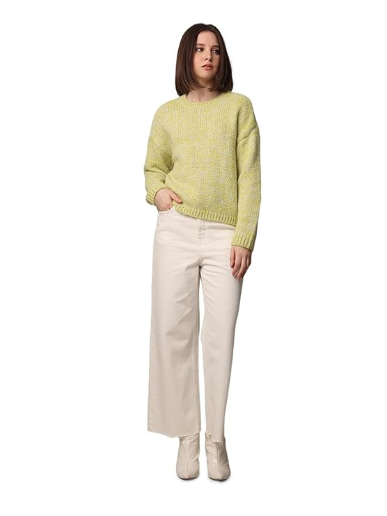 Women's Polyester Classic Round Neck Sweater