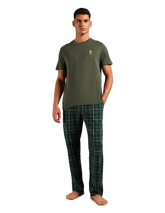Mens SS005 Solid Cotton Sleep Sets