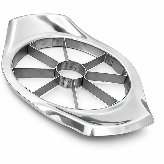 Stainless Steel Apple Slicer Corer, 8 Stainless Steel Blades, Quick Slicing Kitchen Tool, Fruit Cutter, Steel Apple Cutter Slicer