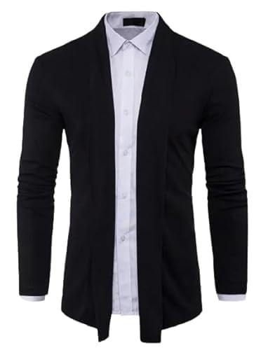 Mens Trendy Fabulous Men Shrugs Casual Wear Open Cardigan Full Sleeve Shrug for Men