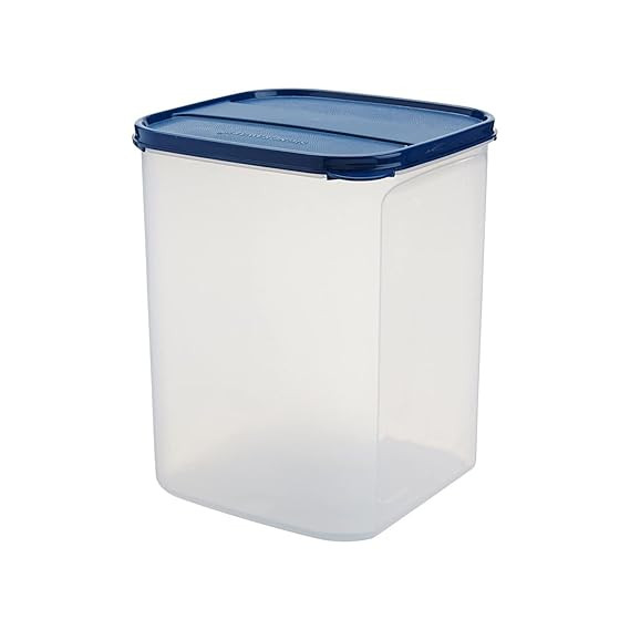 Modular BPA Free Plastic Square Container | Dishwasher safe | Airtight & Leakproof | Kitchen & Pantry Storage | Ideal for Atta, Rice & Sugar Storage | Multipurpose ( ModBlue | 6.5 Ltr )
