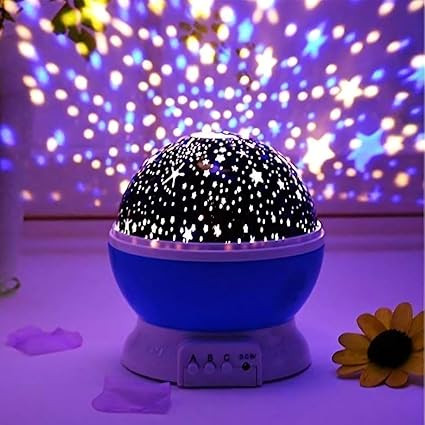 Star Master LED Night Light with USB Cable, Colorful Rotating Galaxy Projector for Bedroom, Kids Room and Home Decor