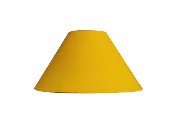 Table Lamp Shade - Round 10-Inch Lamp Shade for Table Lamps, Single Pack of One Elegant Fiber Shade, Perfect for Rustic and Modern Home Décor (Yellow)