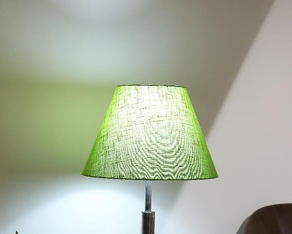 Lamp Shade Conical Table & Floor Lamp Shade Ideal for Students, Perfect for Study Room or Office Desk | Lamp Shade Home Decor | Lamp Shade For Table and Floor (Green Texture)