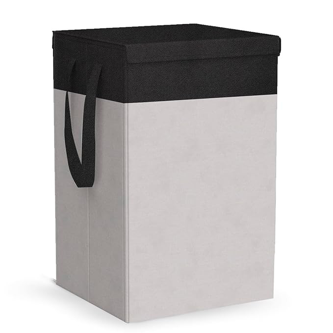 75L Laundry Basket for Clothes Laundry Bag Cloth Basket Non Woven Laundry Bin Laundry Bags for Clothes Freestanding Clothes Storage Organizer for Bedroom Basket for Clothes Cloth Bin (Grey)