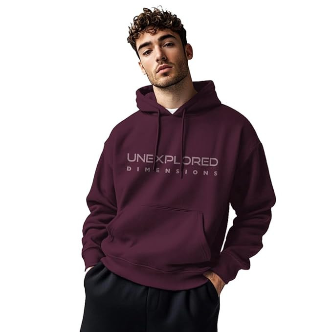 Printed Hoodies for Man | 280 GSM Rich Cotton Fleece Hooded Full Sleeve Sweatshirt for Man | Stylish Casual Wear Winter Hoodies for Men