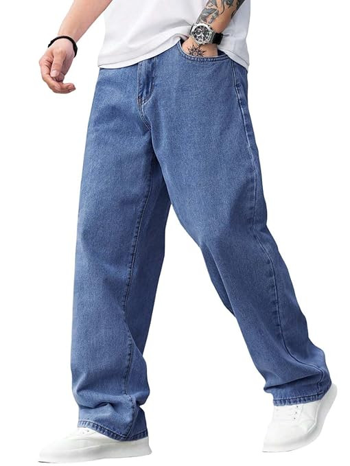 Mens Mid Rise Straight Jeans