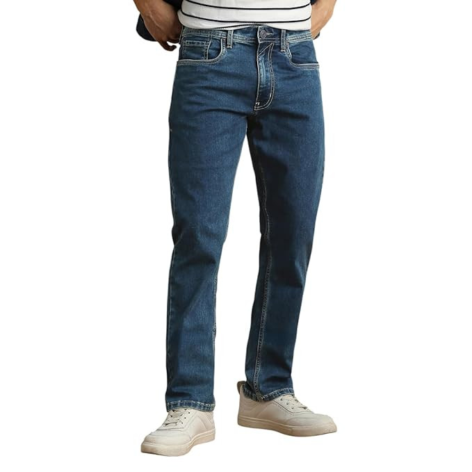 Men's Regular Fit Denim Jeans for Daily Casual Wear