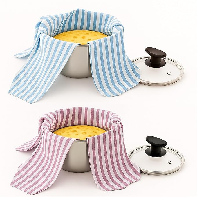 Double Layer Roti Wrap/Chapati Cover – 2 PC Premium Cotton Cloth for Roti, Paratha, Phulka, Hot Case | Kitchen Chapati Cloth with Flaps | Soft & Durable Cotton Seed Fabric (Red & Blue)