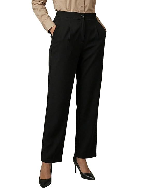 Fashion Formal Pants for Women Office Wear |Trousers for Women – Straight Pants for Woman Formal Pant for Woman, Stretch Lycra Workwear Trousers