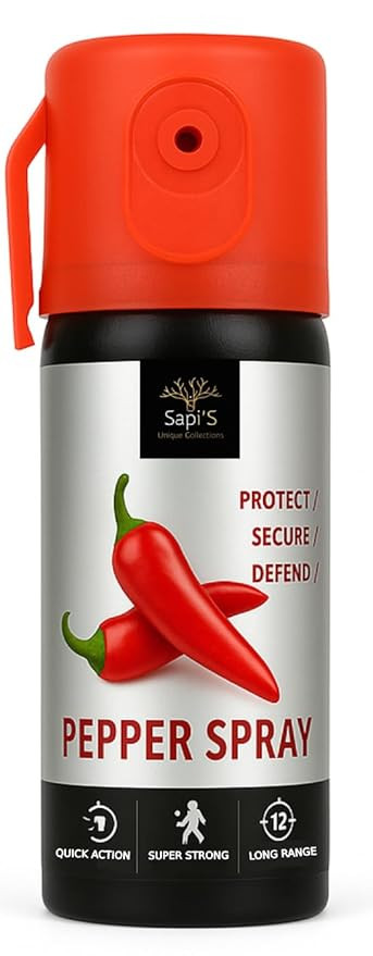 Super-Strong Self Defence Pepper Spray for Women Safety (Pack-of-1), 55 ml, 10 Feet Range, 25+ Bursts